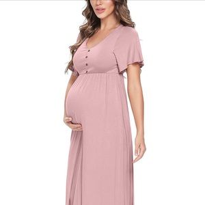 Blush Maternity Maxi Dress. Large. Brand New!
